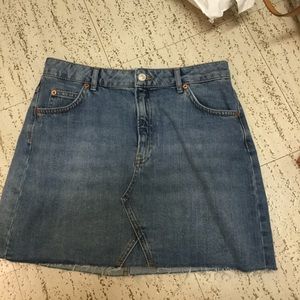 Topshop denim skirt